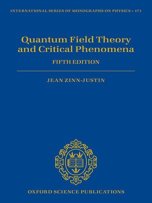 cover image of Quantum Field Theory and Critical Phenomena